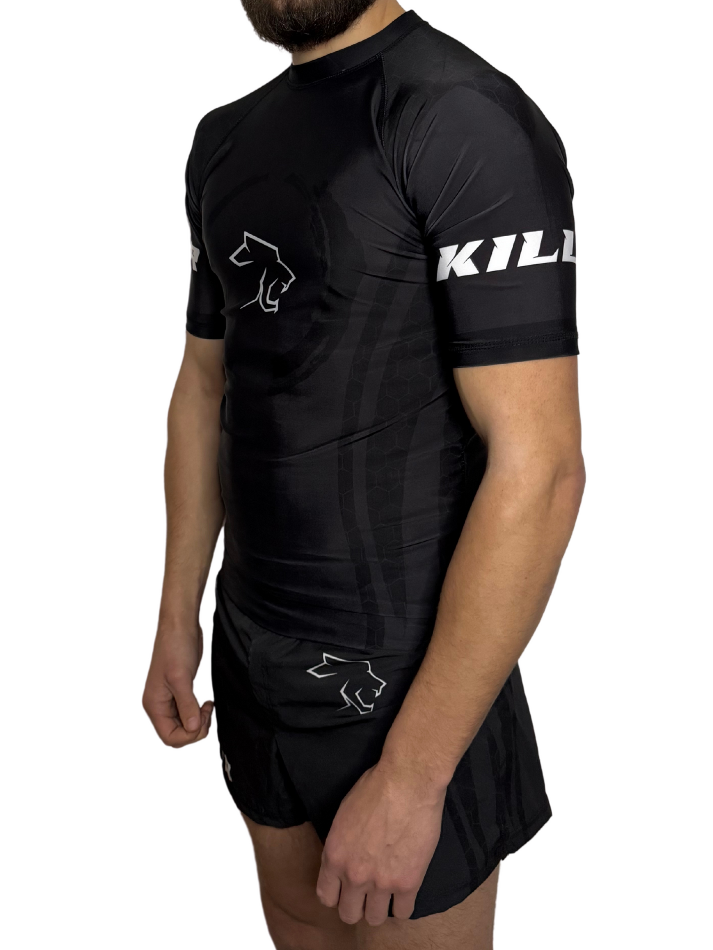 Rashguard - MMA Shirt Black/White
