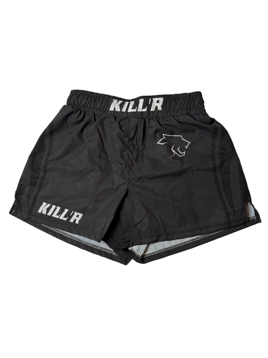 MMA Shorts Black/White