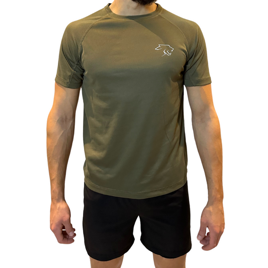 Kill'r - Performance Wear | Sports T-Shirt Dark Green/Khaki/Army Polyester