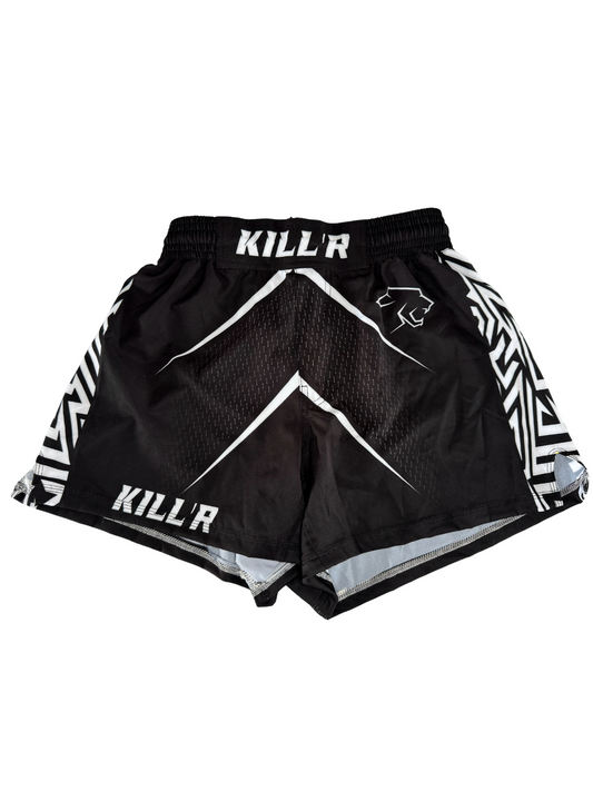 MMA Shorts Black / White